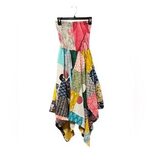 Made with Love by Ashley Taylor Patchwork Strapless Dress – One Size